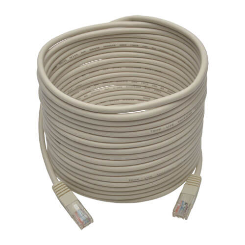 Tripp-Lite N002-025-WH | Cat5e 350 MHz Molded (UTP) Ethernet Cable (RJ45 M/M) - White, 25 ft. (7.62 m)