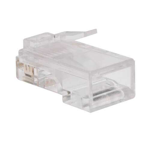 Tripp-Lite N030-100-FL | RJ45 Plugs for Flat Solid / Stranded Conductor Cable, 100-Pack