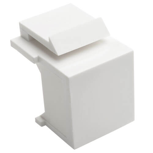 Tripp-Lite N040-010-WH | Snap-In Blank Keystone Jack Insert, White, 10 Pack, TAA