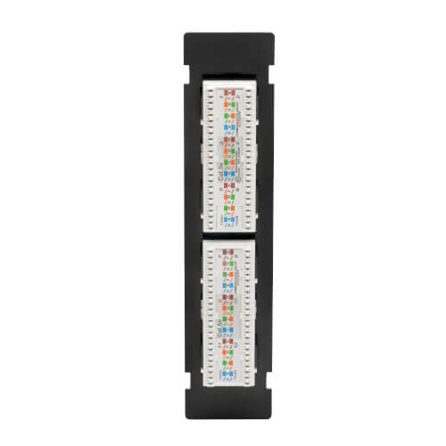 Tripp-Lite N050-P12 | Cat5e Wall-Mount 12-Port Patch Panel - PoE+ Compliant, 110/Krone, 568A/B, RJ45 Ethernet, TAA