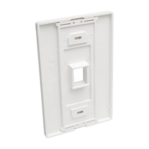 Tripp-Lite N080-101 | 1-Port Keystone Single-Gang Faceplate, White, TAA