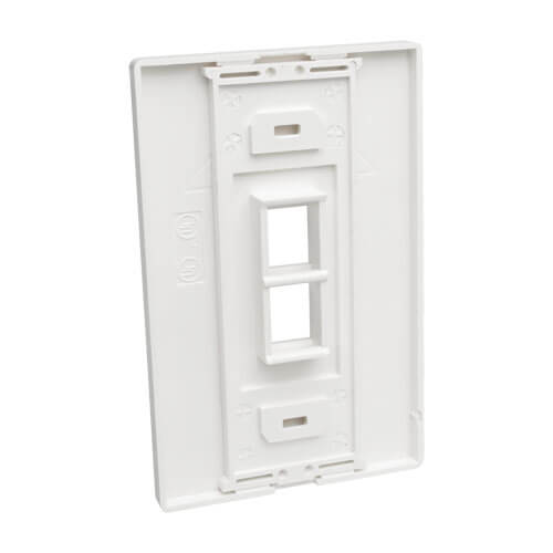 Tripp-Lite N080-102 | 2-Port Keystone Single-Gang Faceplate, White, TAA