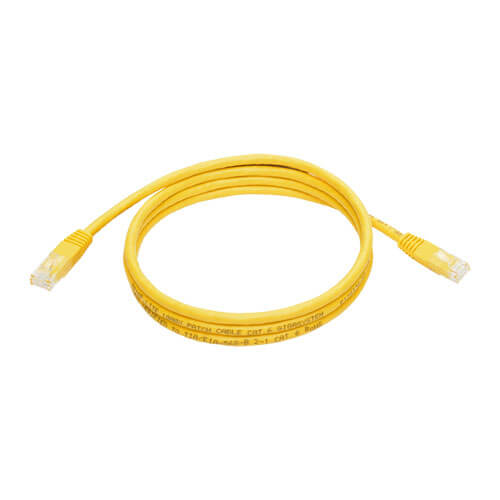 Tripp-Lite N200-005-YW | Cat6 Gigabit Molded (UTP) Ethernet Cable (RJ45 M/M), Yellow, 5 ft. (1.52 m)