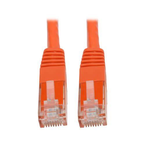 Tripp-Lite N200-006-OR | Cat6 Gigabit Molded (UTP) Ethernet Cable (RJ45 M/M), Orange, 6 ft. (1.83 m)
