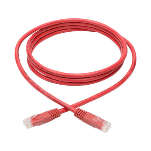 Tripp-Lite N200-006-RD | Cat6 Gigabit Molded (UTP) Ethernet Cable (RJ45 M/M), Red, 6 ft. (1.83 m)