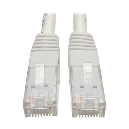 Tripp-Lite N200-007-WH | Cat6 Gigabit Molded (UTP) Ethernet Cable (RJ45 M/M), White, 7 ft. (2.13 m)