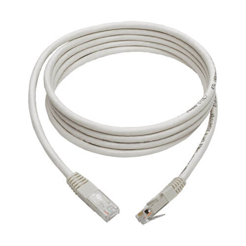Tripp-Lite N200-007-WH | Cat6 Gigabit Molded (UTP) Ethernet Cable (RJ45 M/M), White, 7 ft. (2.13 m)