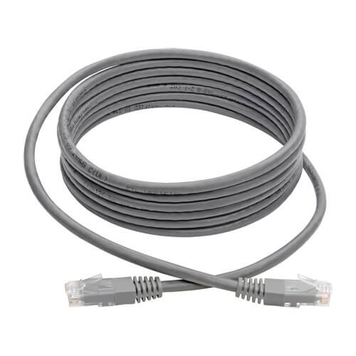 Tripp-Lite N200-010-GY | Cat6 Gigabit Molded (UTP) Ethernet Cable (RJ45 M/M), Gray, 10 ft. (3.05 m)