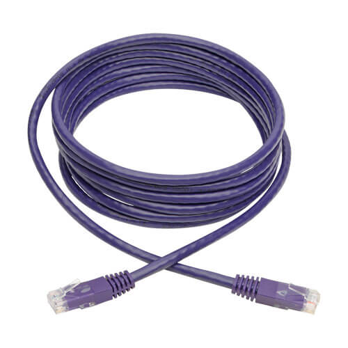 Tripp-Lite N200-010-PU | Cat6 Gigabit Molded (UTP) Ethernet Cable (RJ45 M/M), Purple, 10 ft. (3.05 m)