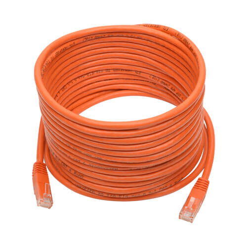 Tripp-Lite N200-020-OR | Cat6 Gigabit Molded (UTP) Ethernet Cable (RJ45 M/M), Orange, 20 ft. (6.09 m)