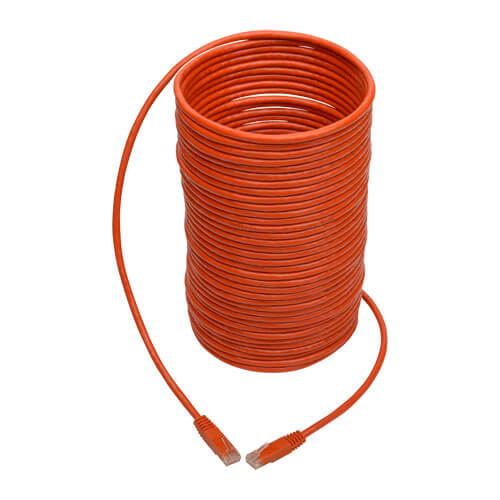 Tripp-Lite N200-050-OR | Cat6 Gigabit Molded (UTP) Ethernet Cable (RJ45 M/M), Orange, 50 ft. (15.24 m)
