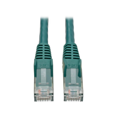 Tripp-Lite N201-004-GN | Cat6 Gigabit Snagless Molded (UTP) Ethernet Cable (RJ45 M/M), Green, 4 ft. (1.22 m)