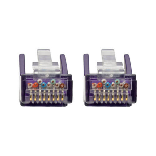 Tripp-Lite N201-006-PU | Cat6 Gigabit Snagless Molded (UTP) Ethernet Cable (RJ45 M/M), Purple, 6 ft. (1.83 m)