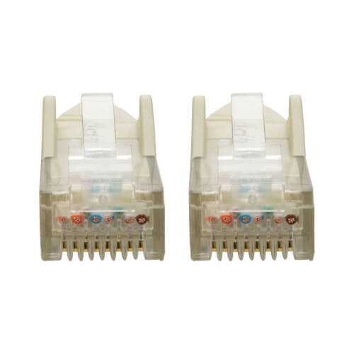 Tripp-Lite N201-008-WH | Cat6 Gigabit Snagless Molded (UTP) Ethernet Cable (RJ45 M/M), White, 8 ft. (2.43 m)