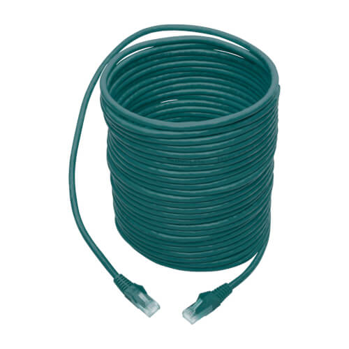 Tripp-Lite N201-035-GN | Cat6 Gigabit Snagless Molded (UTP) Ethernet Cable (RJ45 M/M), Green, 35 ft. (10.67 m)