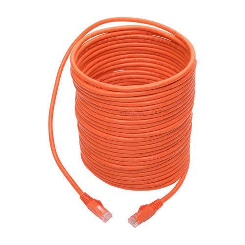Tripp-Lite N201-035-OR | Cat6 Gigabit Snagless Molded (UTP) Ethernet Cable (RJ45 M/M), Orange, 35 ft. (10.67 m)