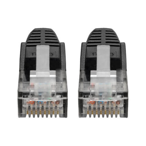 Tripp-Lite N201-06N-BK | Cat6 Gigabit Snagless Molded (UTP) Ethernet Cable (RJ45 M/M), Black, 6-in. (15.24 cm)