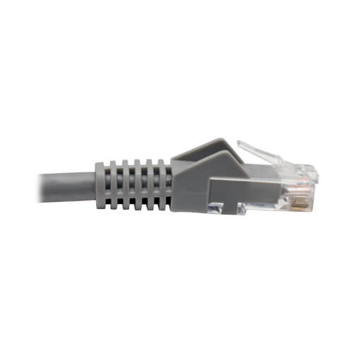 Tripp-Lite N201-06N-GY | Cat6 Gigabit Snagless Molded (UTP) Ethernet Cable (RJ45 M/M), Gray, 6-in. (15.24 cm)