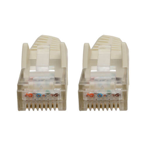 Tripp-Lite N201-06N-WH | Cat6 Gigabit Snagless Molded (UTP) Ethernet Cable (RJ45 M/M), White, 6-in. (15.24 cm)
