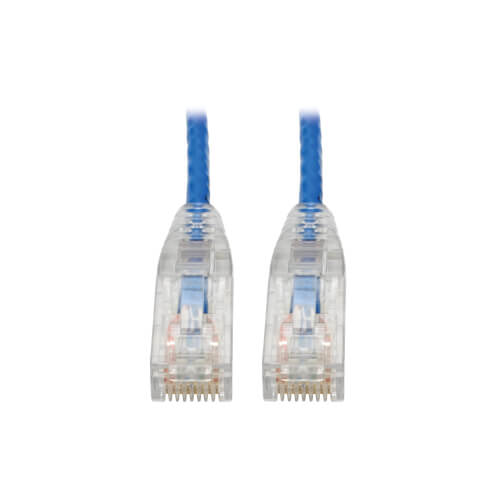 Tripp-Lite N201-S07-BL | Cat6 Gigabit Snagless Slim UTP Ethernet Cable (RJ45 M/M), Blue, 7 ft. (2.13 m)