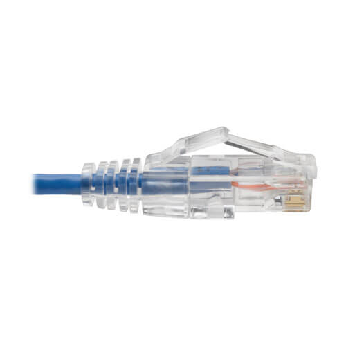 Tripp-Lite N201-S6N-BL | Cat6 Gigabit Snagless Slim UTP Ethernet Cable (RJ45 M/M), Blue, 6-in. (15.24 cm)