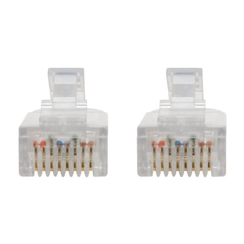 Tripp-Lite N201-S8N-BL | Cat6 Gigabit Snagless Slim UTP Ethernet Cable (RJ45 M/M), Blue, 8-in. (20.32 cm)