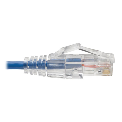 Tripp-Lite N201-S8N-BL | Cat6 Gigabit Snagless Slim UTP Ethernet Cable (RJ45 M/M), Blue, 8-in. (20.32 cm)