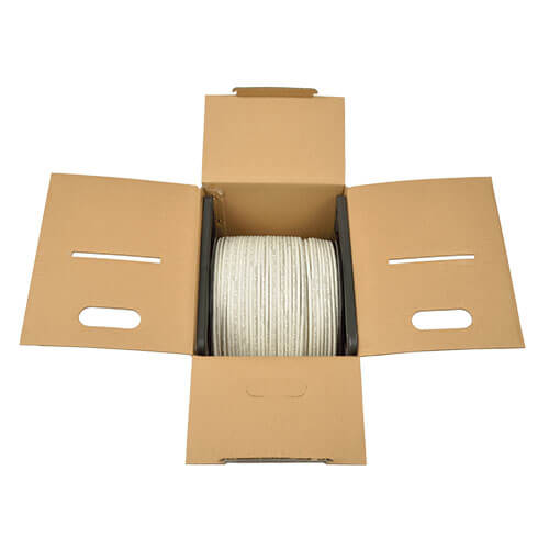 Tripp-Lite N224-01K-WH | Cat6 Gigabit Solid-Core Plenum-Rated UTP CMP PVC Bulk Ethernet Cable, White, 1000 ft. (304.8 m)