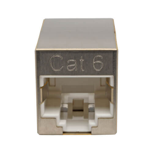 Tripp-Lite N234-001-SH | Cat6 Straight-Through Modular Shielded Compact In-Line Coupler (RJ45 F/F), TAA