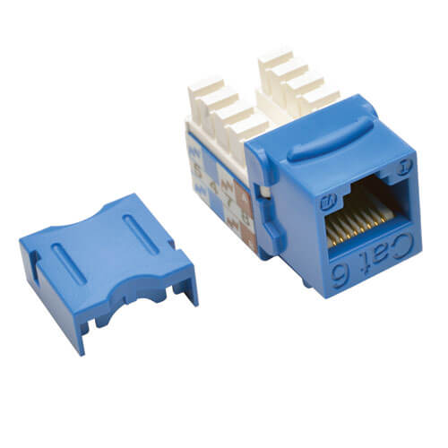 Tripp-Lite N238-025-BL | Cat6/Cat5e 110 Style Punch Down Keystone Jack - Blue, 25-Pack, TAA