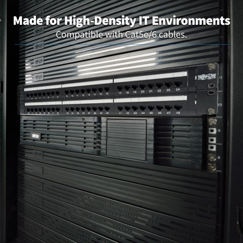Tripp-Lite N252-048 | 48-Port 2U Rack-Mount Cat6/Cat5 110 Patch Panel, 568B, RJ45 Ethernet, TAA