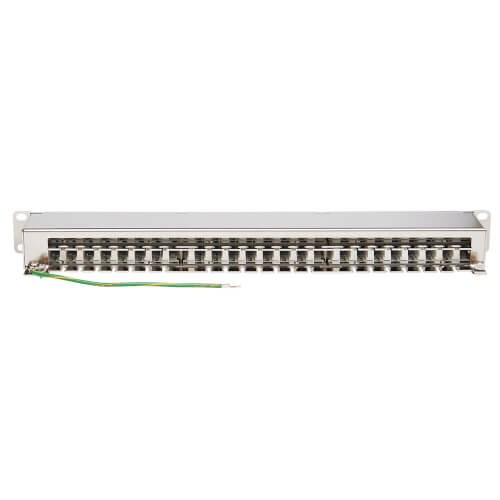Tripp-Lite N252-048-SH-K | Cat5e/Cat6 48-Port Patch Panel - Shielded, Krone IDC, 568A/B, RJ45 Ethernet, 1U Rack-Mount, TAA