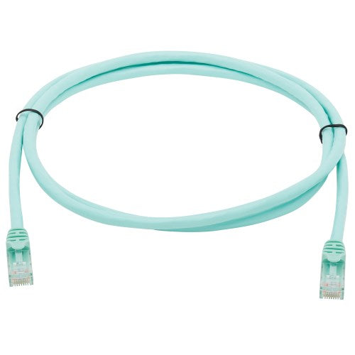 Tripp-Lite N261-005-AQ | Cat6a 10G Certified Snagless UTP Ethernet Cable (RJ45 M/M), Aqua, 5 ft. (1.52 m)