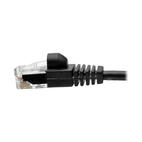 Tripp-Lite N261-S01-BK | Cat6a 10G Snagless Molded Slim UTP Ethernet Cable (RJ45 M/M), Black, 1 ft. (0.31 m)