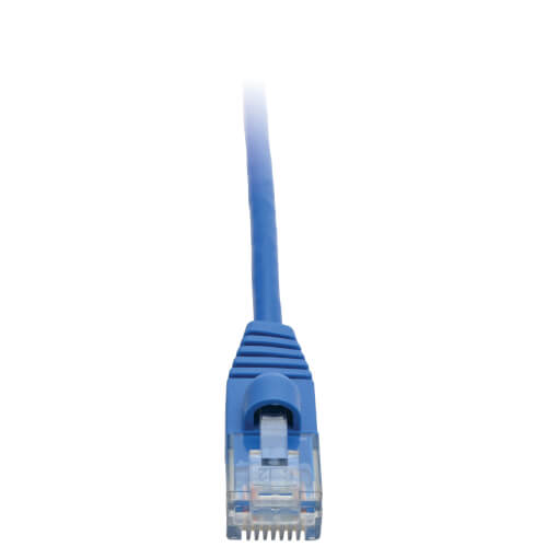 Tripp-Lite N261-S01-BL | Cat6a 10G Snagless Molded Slim UTP Ethernet Cable (RJ45 M/M), Blue, 1 ft. (0.31 m)