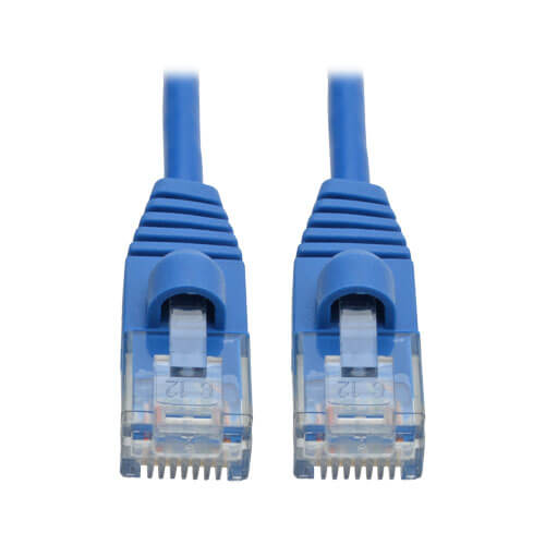 Tripp-Lite N261-S06-BL | Cat6a 10G Snagless Molded Slim UTP Ethernet Cable (RJ45 M/M), Blue, 6 ft. (1.83 m)