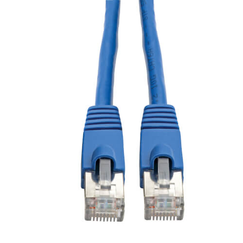 Tripp-Lite N262-020-BL | Cat6a 10G-Certified Snagless Shielded STP Ethernet Cable (RJ45 M/M), PoE, Blue, 20 ft. (6.09 m)