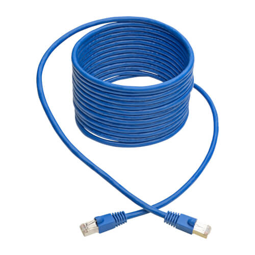 Tripp-Lite N262-020-BL | Cat6a 10G-Certified Snagless Shielded STP Ethernet Cable (RJ45 M/M), PoE, Blue, 20 ft. (6.09 m)