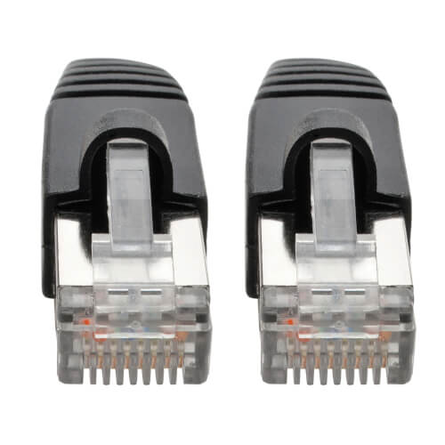 Tripp-Lite N262-030-BK | Cat6a 10G-Certified Snagless Shielded STP Ethernet Cable (RJ45 M/M), PoE, Black, 30 ft. (9.14 m)