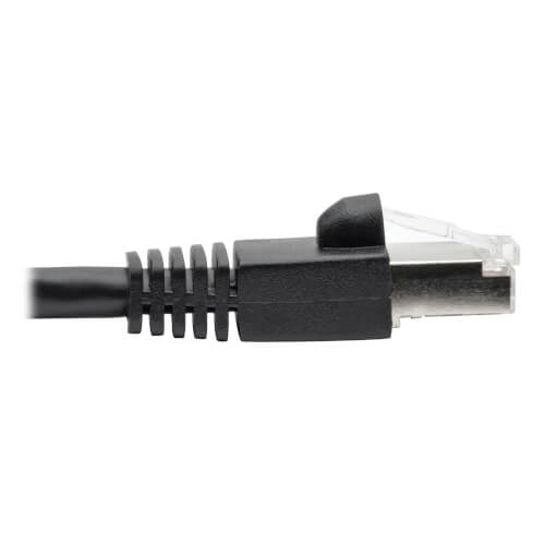 Tripp-Lite N262-030-BK | Cat6a 10G-Certified Snagless Shielded STP Ethernet Cable (RJ45 M/M), PoE, Black, 30 ft. (9.14 m)