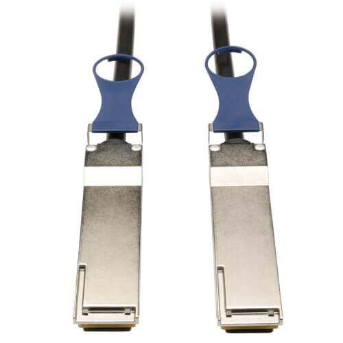Tripp-Lite N282-05M-BK | QSFP+ to QSFP+ 40Gb Passive DAC Copper Infiniband Cable, QSFP-H40G-CU5M Compatible, 5M (16.4 ft.)