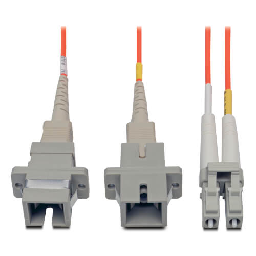 Tripp-Lite N458-001-62 | Duplex Multimode 62.5/125 Fiber Adapter (LC-SC M/F) 1 ft. (0.31 m)