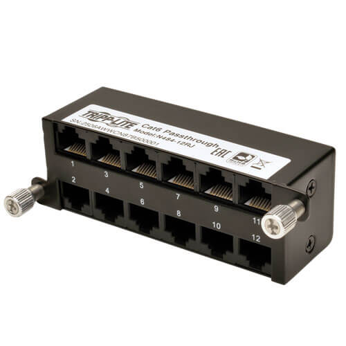 Tripp-Lite N484-12RJ | Cat6a Pass-Through Cassette - (x12) RJ45