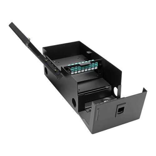 Tripp-Lite N492-08D-LC | High-Density Fiber Adapter Panel (MMF/SMF), 8 LC Duplex Connectors, Black