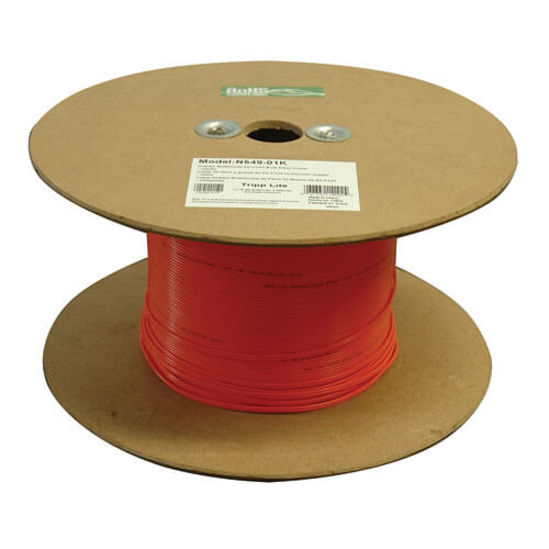 Tripp-Lite N549-01K | Duplex Multimode 62.5/125 LSZH Fiber Optic Cable, 1000 ft. Bulk