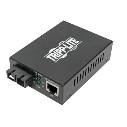 Tripp Lite N785-P01-SC-MM2 | Gigabit Multimode Fiber To, Ethernet Media Converter, Poe+ - 10/100/1000