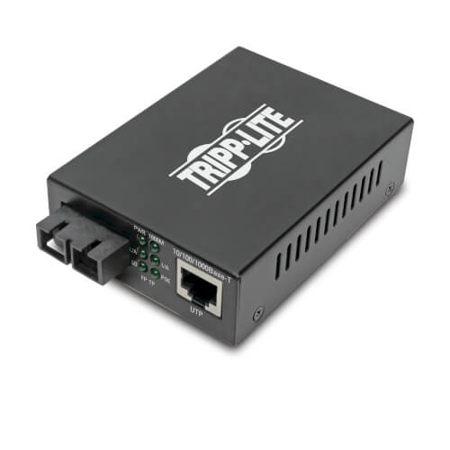 Tripp Lite N785-P01-SC-SM1 | Gigabit Single-Mode Fiber To, Ethernet Media Converter, Poe+ - 10/100/1000