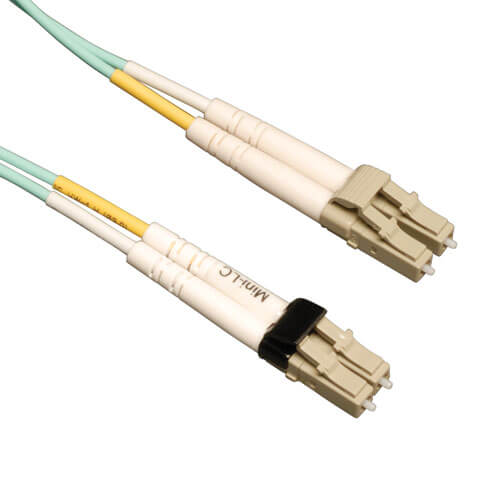 Tripp-Lite N836-02M | 10Gb Duplex Multimode 50/125 OM3 LSZH Fiber Patch Cable (Mini-LC / LC) - Aqua, 2M (6 ft.)