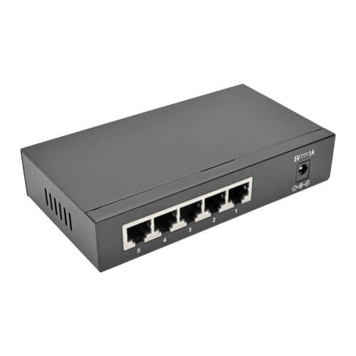 Tripp-Lite NG5 | 5-Port 10/100/1000 Mbps Desktop Gigabit Ethernet Unmanaged Switch, Metal Housing