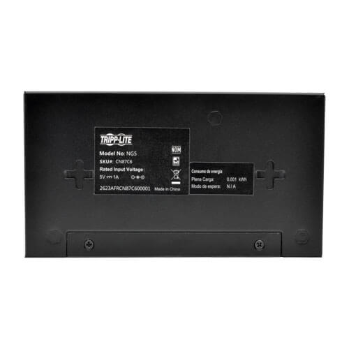 Tripp-Lite NG5 | 5-Port 10/100/1000 Mbps Desktop Gigabit Ethernet Unmanaged Switch, Metal Housing